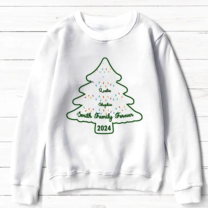 Personalized Family Name AOP Sweater - Christmas Gift For Family - Up to 10 People