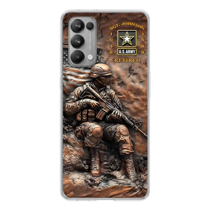 Custom Personalized Veteran Phone Case - Gift Idea For Veteran - Case For Oppo/ Xiaomi/ Huawei