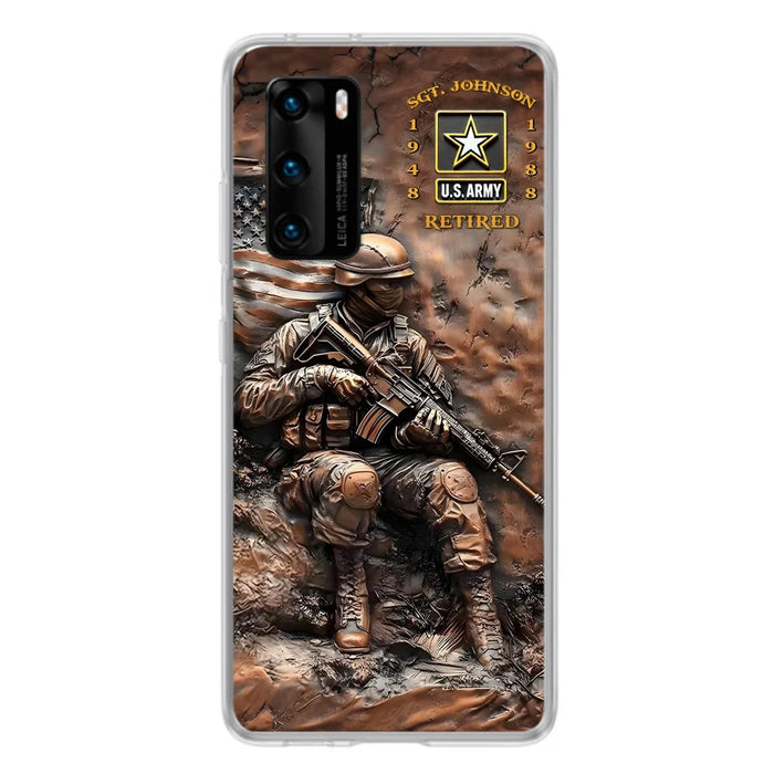 Custom Personalized Veteran Phone Case - Gift Idea For Veteran - Case For Oppo/ Xiaomi/ Huawei