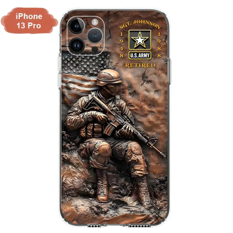 Personalized Veteran Phone Case - Retired Gift Idea For Veteran - Case For iPhone/Samsung