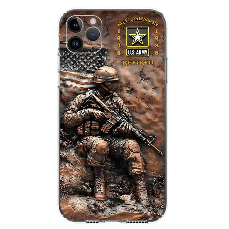 Personalized Veteran Phone Case - Retired Gift Idea For Veteran - Case For iPhone/Samsung