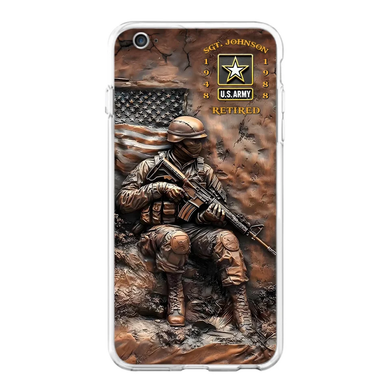 Personalized Veteran Phone Case - Retired Gift Idea For Veteran - Case For iPhone/Samsung