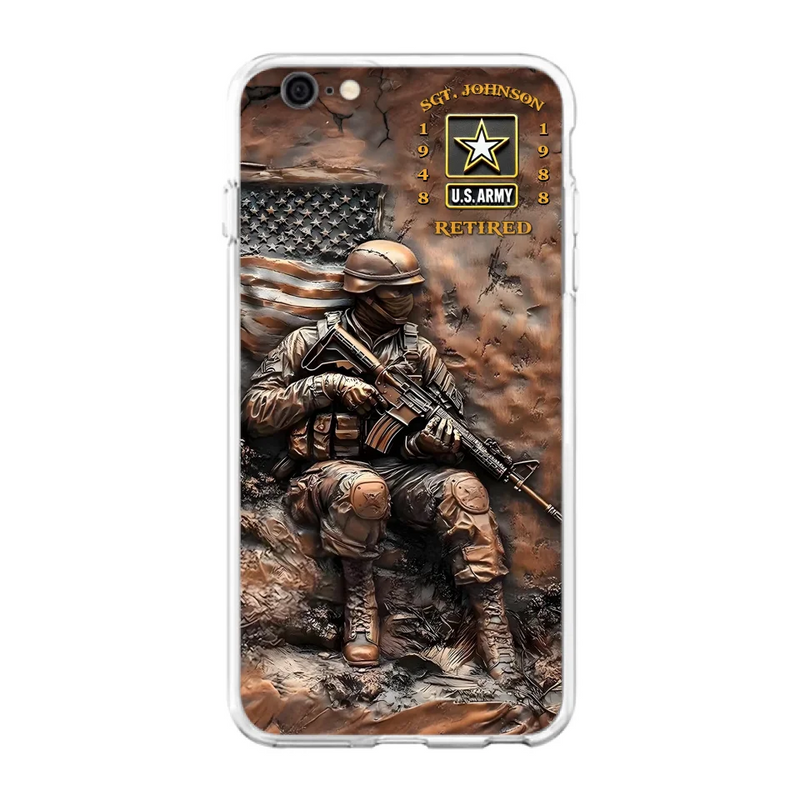 Personalized Veteran Phone Case - Retired Gift Idea For Veteran - Case For iPhone/Samsung