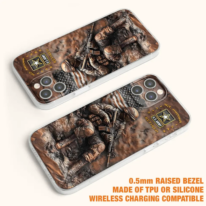 Custom Personalized Veteran Phone Case - Retired Gift Idea For Veteran - Case For iPhone/ Samsung