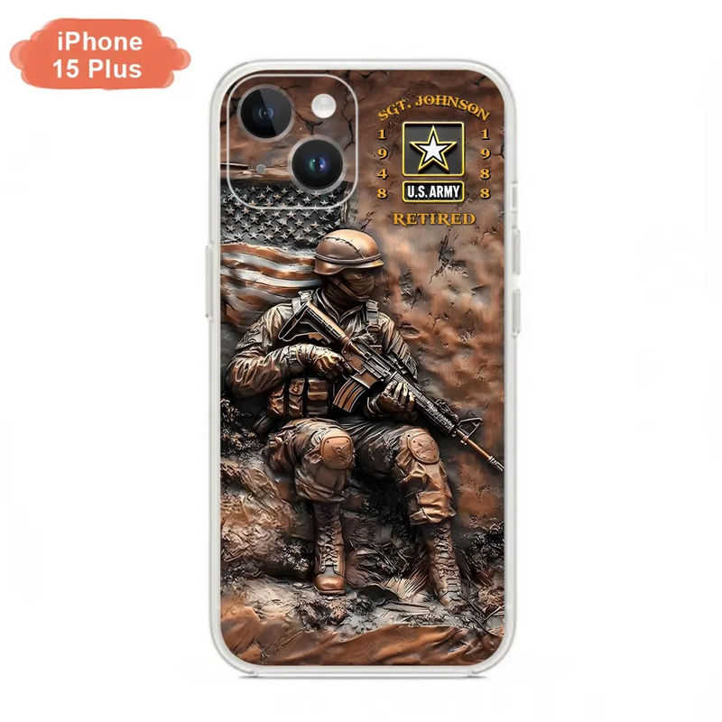 Personalized Veteran Phone Case - Retired Gift Idea For Veteran - Case For iPhone/Samsung