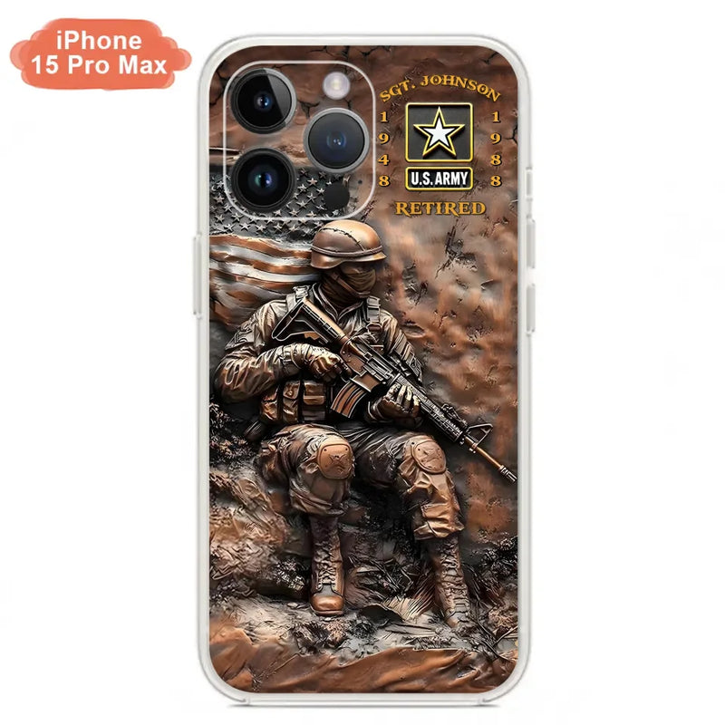 Personalized Veteran Phone Case - Retired Gift Idea For Veteran - Case For iPhone/Samsung