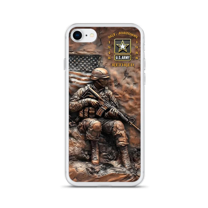 Custom Personalized Veteran Phone Case - Retired Gift Idea For Veteran - Case For iPhone/ Samsung