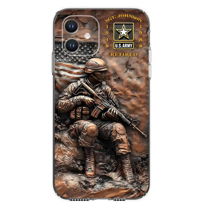 Custom Personalized Veteran Phone Case - Retired Gift Idea For Veteran - Case For iPhone/ Samsung