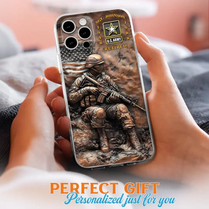 Personalized Veteran Phone Case - Retired Gift Idea For Veteran - Case For iPhone/Samsung