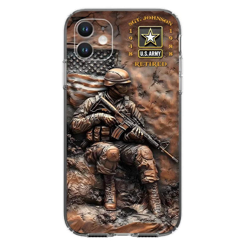 Personalized Veteran Phone Case - Retired Gift Idea For Veteran - Case For iPhone/Samsung