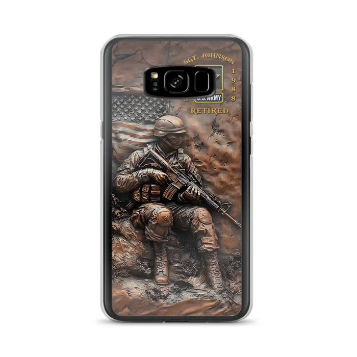 Custom Personalized Veteran Phone Case - Retired Gift Idea For Veteran - Case For iPhone/ Samsung