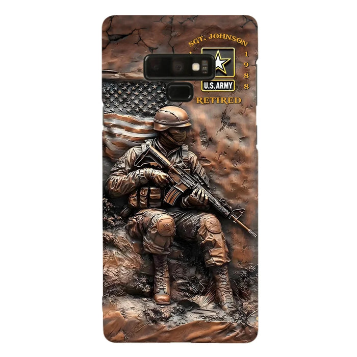 Custom Personalized Veteran Phone Case - Retired Gift Idea For Veteran - Case For iPhone/ Samsung