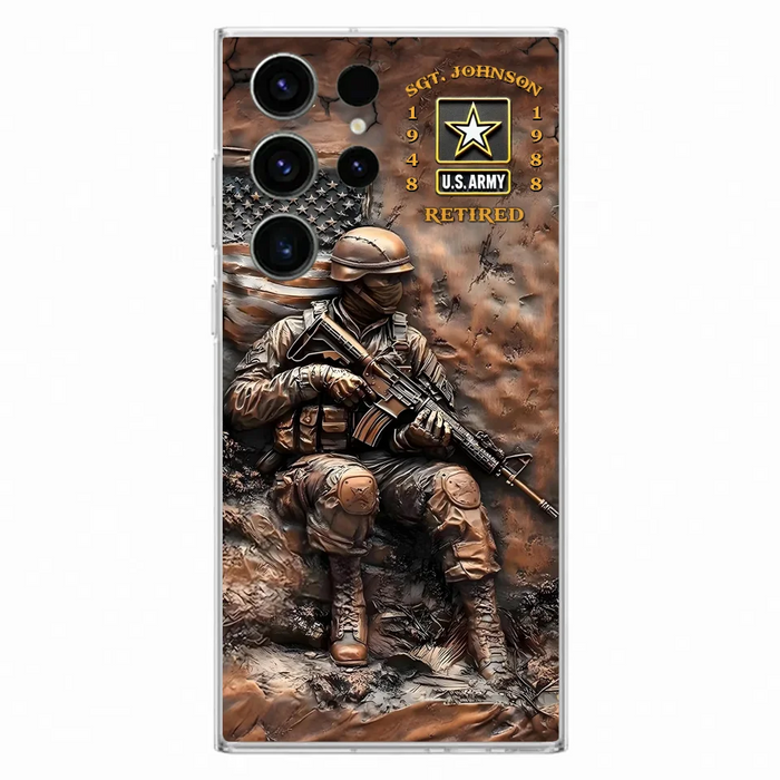 Custom Personalized Veteran Phone Case - Retired Gift Idea For Veteran - Case For iPhone/ Samsung