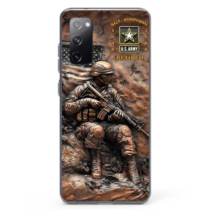 Custom Personalized Veteran Phone Case - Retired Gift Idea For Veteran - Case For iPhone/ Samsung