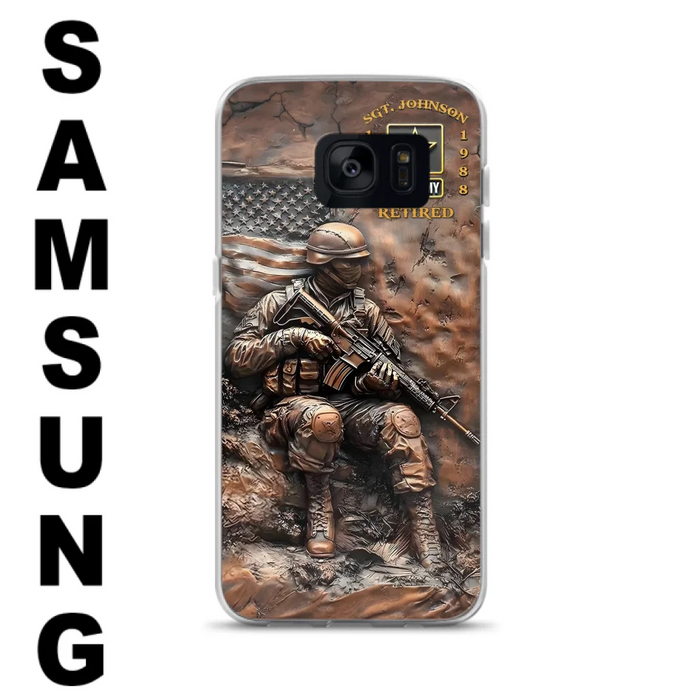 Custom Personalized Veteran Phone Case - Retired Gift Idea For Veteran - Case For iPhone/ Samsung