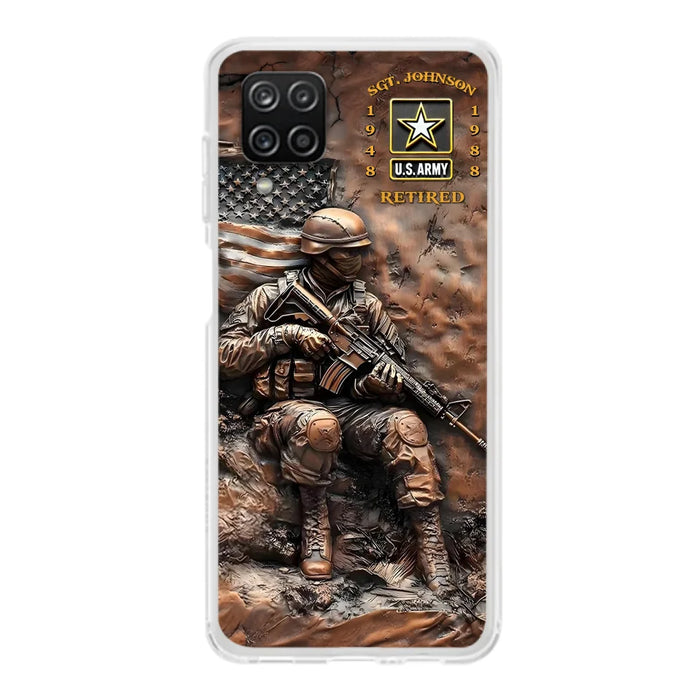 Custom Personalized Veteran Phone Case - Retired Gift Idea For Veteran - Case For iPhone/ Samsung