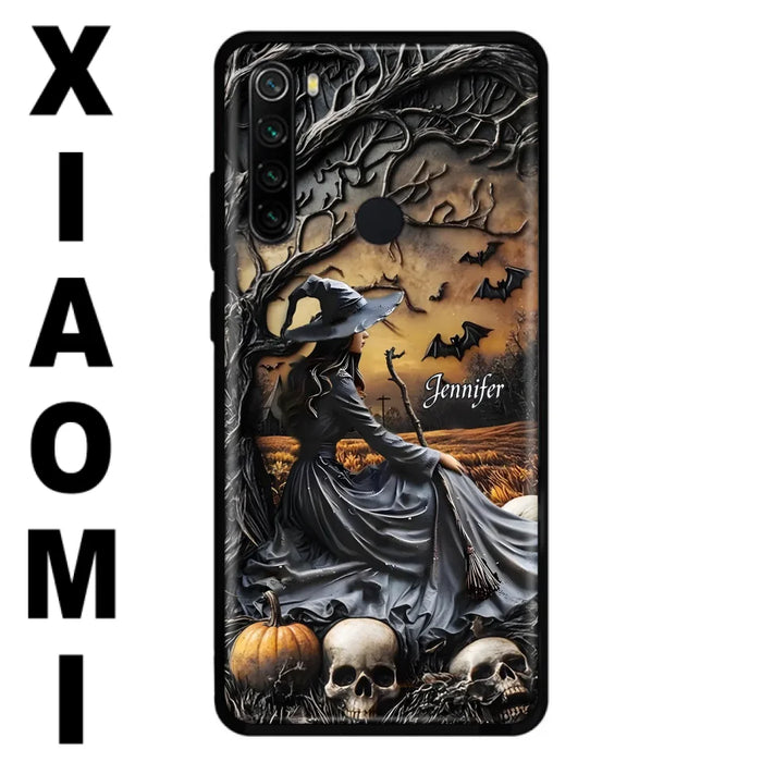 Custom Personalized Witch Phone Case For Xiaomi/ Oppo/ Huawei - Halloween/ Birthday Gift Idea For Yourself, Women, Witch Lovers