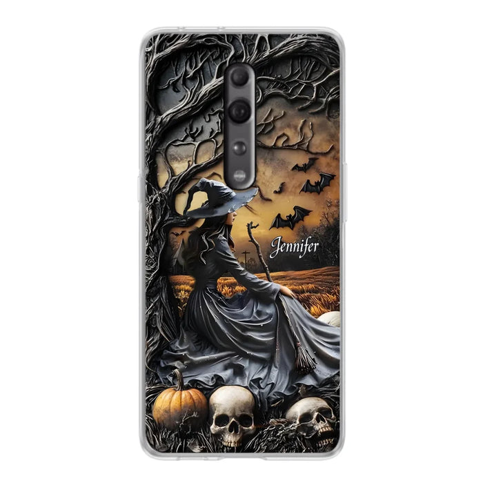 Custom Personalized Witch Phone Case For Xiaomi/ Oppo/ Huawei - Halloween/ Birthday Gift Idea For Yourself, Women, Witch Lovers