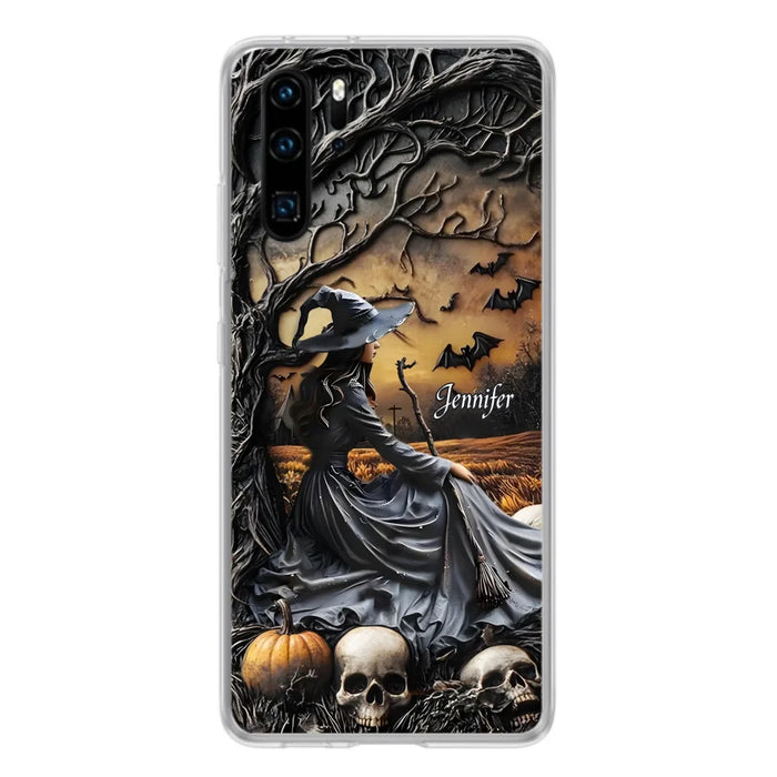 Custom Personalized Witch Phone Case For Xiaomi/ Oppo/ Huawei - Halloween/ Birthday Gift Idea For Yourself, Women, Witch Lovers