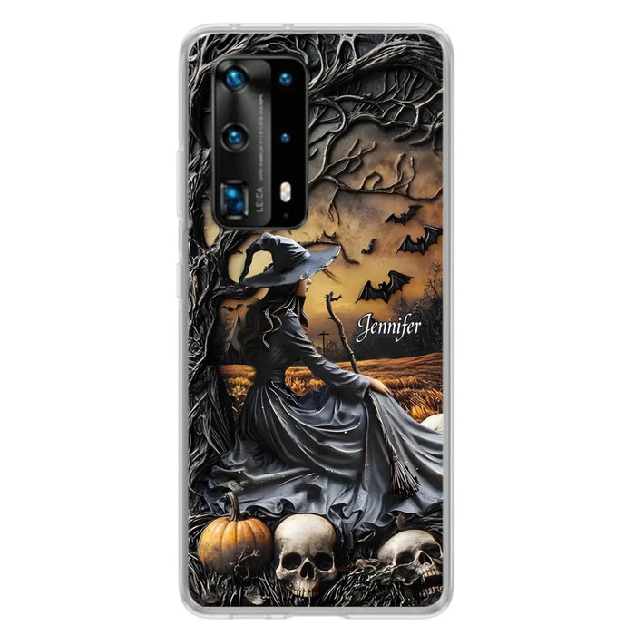 Custom Personalized Witch Phone Case For Xiaomi/ Oppo/ Huawei - Halloween/ Birthday Gift Idea For Yourself, Women, Witch Lovers