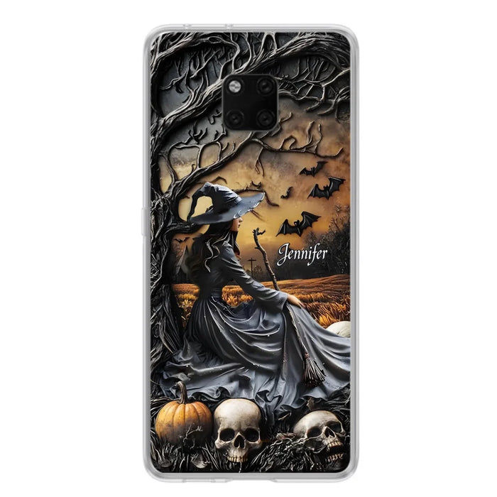 Custom Personalized Witch Phone Case For Xiaomi/ Oppo/ Huawei - Halloween/ Birthday Gift Idea For Yourself, Women, Witch Lovers