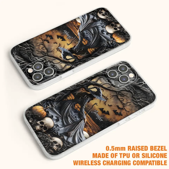 Custom Personalized Witch Phone Case For iPhone/ Samsung- Halloween/ Birthday Gift Idea For Yourself, Women, Witch Lovers