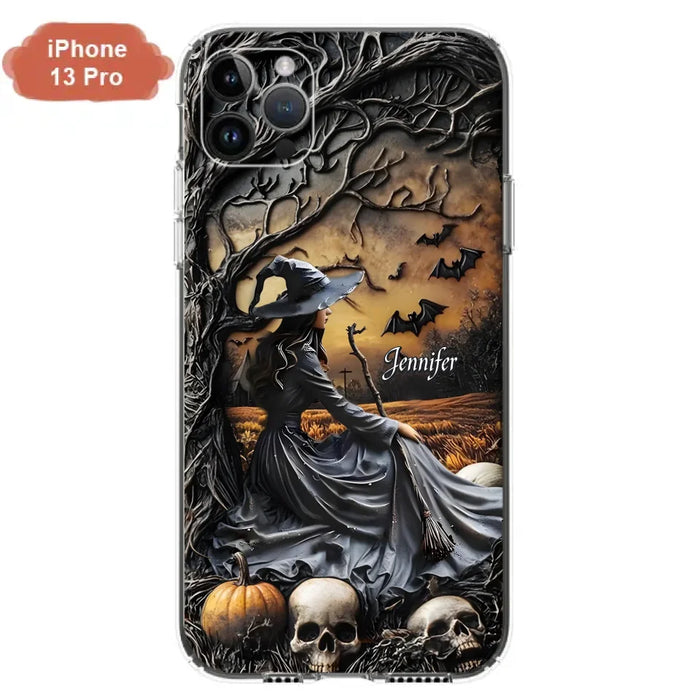 Custom Personalized Witch Phone Case For iPhone/ Samsung- Halloween/ Birthday Gift Idea For Yourself, Women, Witch Lovers