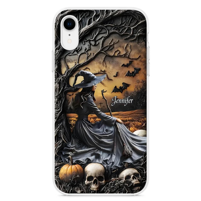 Custom Personalized Witch Phone Case For iPhone/ Samsung- Halloween/ Birthday Gift Idea For Yourself, Women, Witch Lovers