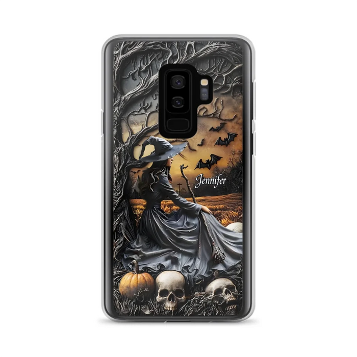 Custom Personalized Witch Phone Case For iPhone/ Samsung- Halloween/ Birthday Gift Idea For Yourself, Women, Witch Lovers