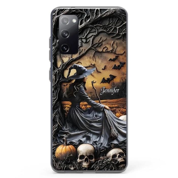 Custom Personalized Witch Phone Case For iPhone/ Samsung- Halloween/ Birthday Gift Idea For Yourself, Women, Witch Lovers