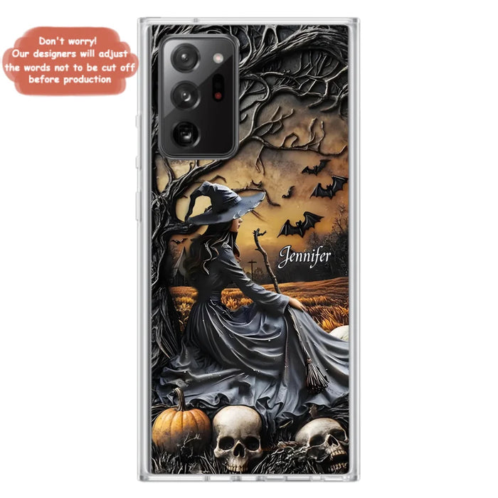 Custom Personalized Witch Phone Case For iPhone/ Samsung- Halloween/ Birthday Gift Idea For Yourself, Women, Witch Lovers