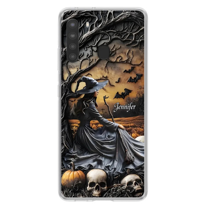 Custom Personalized Witch Phone Case For iPhone/ Samsung- Halloween/ Birthday Gift Idea For Yourself, Women, Witch Lovers