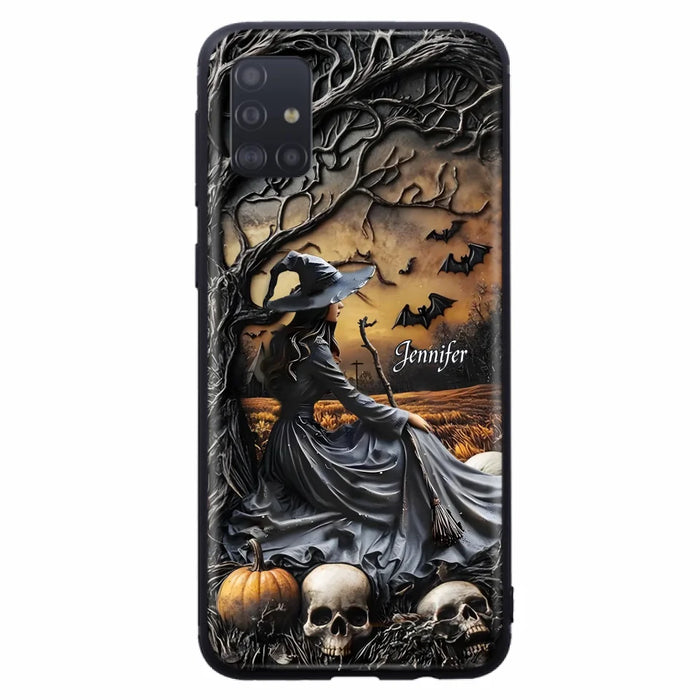 Custom Personalized Witch Phone Case For iPhone/ Samsung- Halloween/ Birthday Gift Idea For Yourself, Women, Witch Lovers