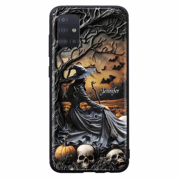 Custom Personalized Witch Phone Case For iPhone/ Samsung- Halloween/ Birthday Gift Idea For Yourself, Women, Witch Lovers