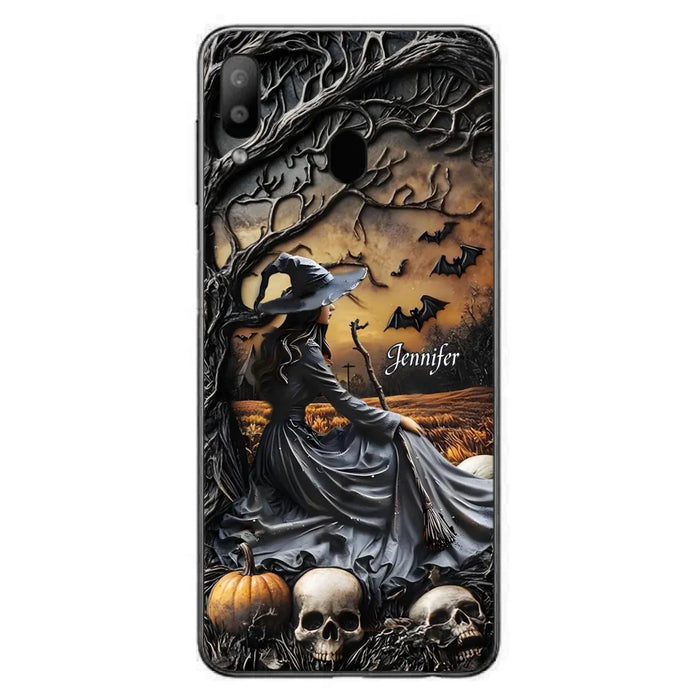 Custom Personalized Witch Phone Case For iPhone/ Samsung- Halloween/ Birthday Gift Idea For Yourself, Women, Witch Lovers