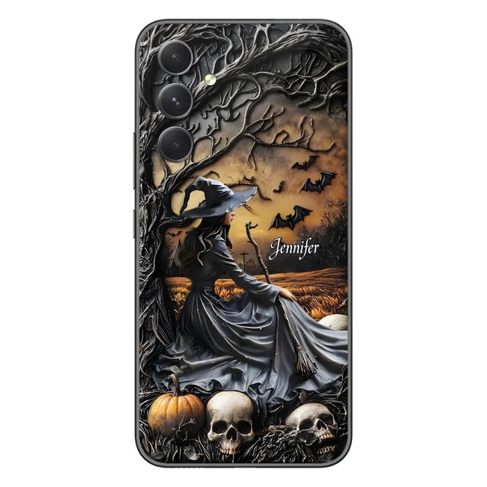 Custom Personalized Witch Phone Case For iPhone/ Samsung- Halloween/ Birthday Gift Idea For Yourself, Women, Witch Lovers