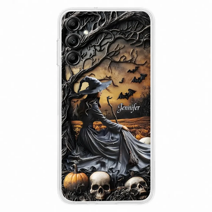 Custom Personalized Witch Phone Case For iPhone/ Samsung- Halloween/ Birthday Gift Idea For Yourself, Women, Witch Lovers