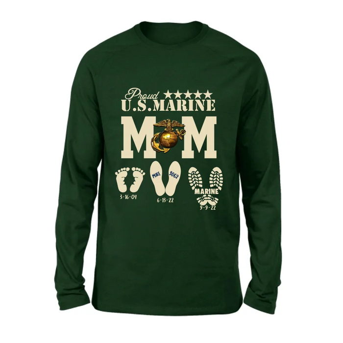 Custom Personalized Proud U.S Army Force Mom Shirt/Hoodie - Mother's Day Gift Idea/ Veteran Gift