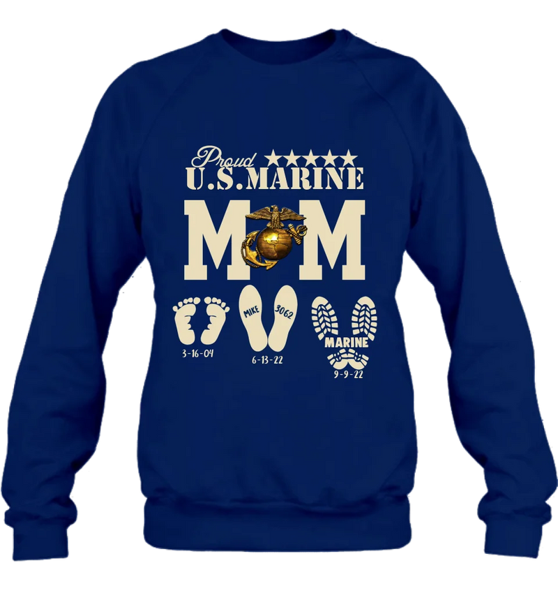 Personalized Proud U.S Army Force Mom Shirt/Hoodie - Mother's Day Gift Idea/Veteran Gift