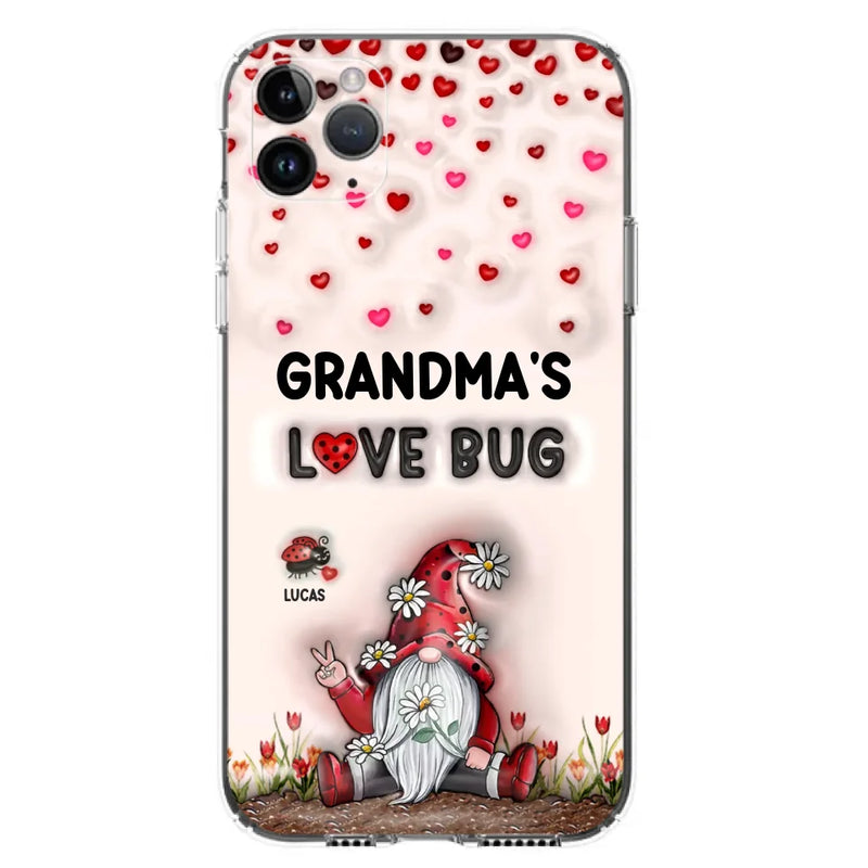 Personalized Grandma's Love Bugs Phone Case - Up to 12 Kids - Mother's Day Gift Idea for Grandma/Mom - Case for iPhone/Samsung