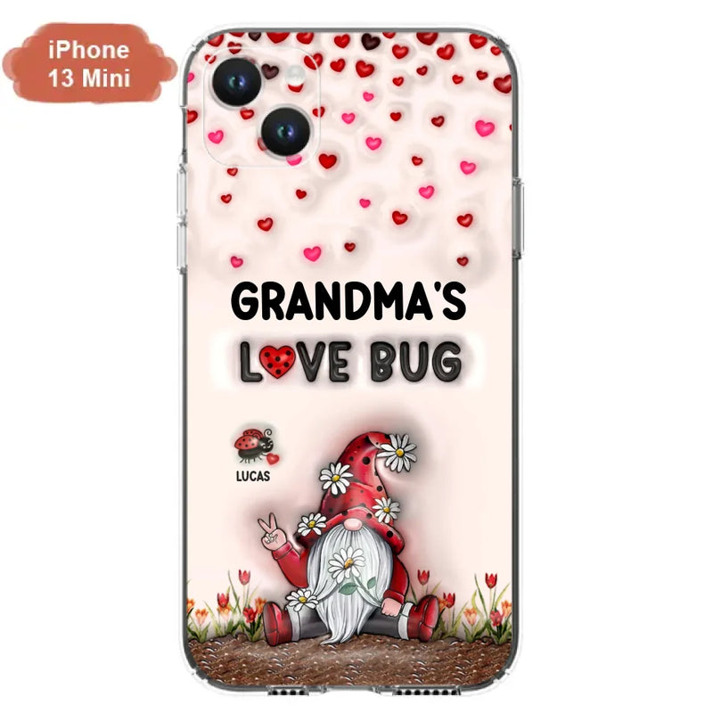 Personalized Grandma's Love Bugs Phone Case - Up to 12 Kids - Mother's Day Gift Idea for Grandma/Mom - Case for iPhone/Samsung