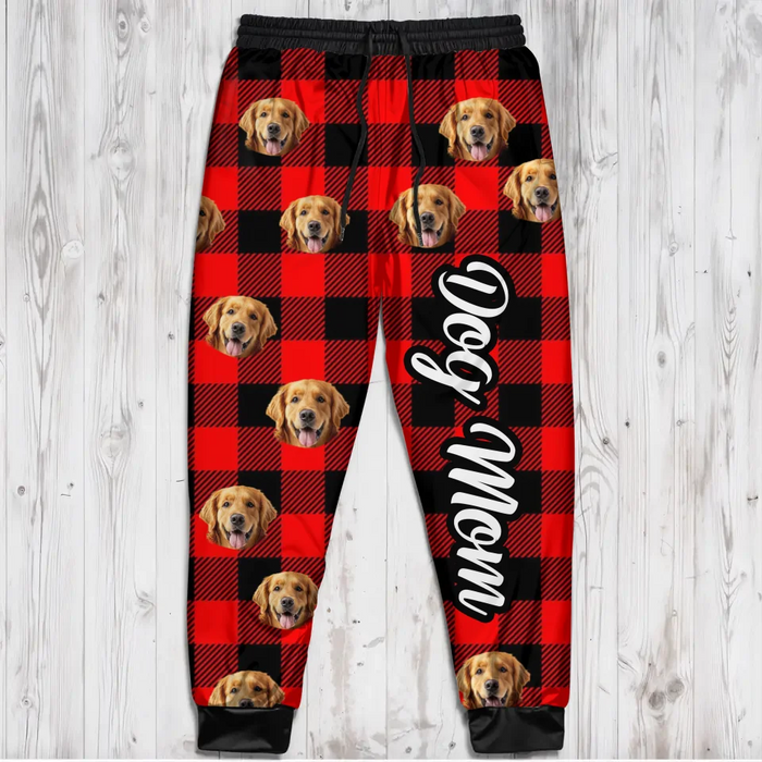 Personalized Christmas Dog Mom/Dog Dad AOP Unisex Sweatpants - Gift Idea For Dog Lover