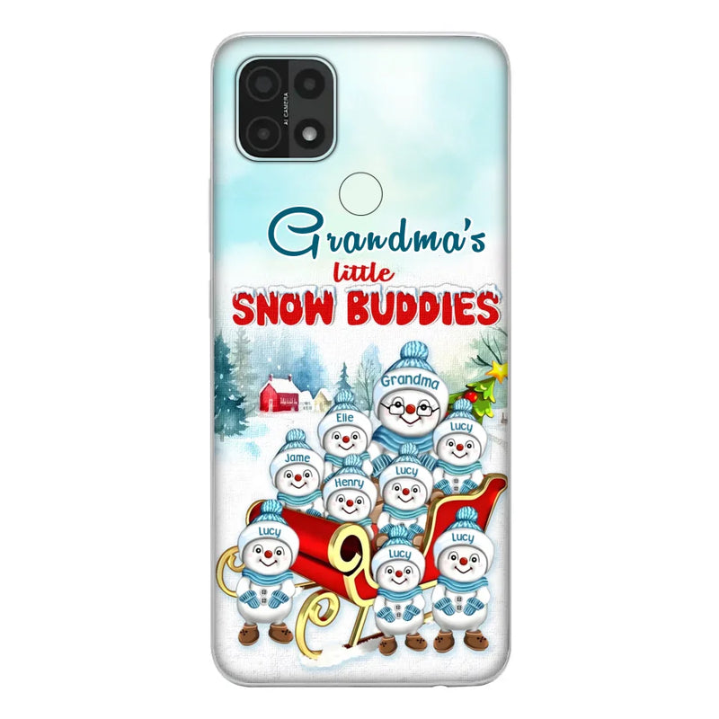 Personalized Grandma Phone Case - Christmas Gift Idea For Grandma - Up to 8 Grandkids - Case For Xiaomi/ Oppo/ Huawei - Grandma's Little Snow Buddies