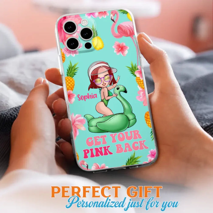 Custom Personalized Bikini Girl Phone Case - Gift Idea For Girl - Get Your Pink Back - Cases For iPhone/Samsung