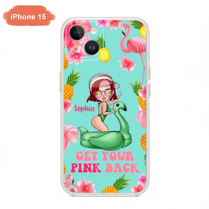 Custom Personalized Bikini Girl Phone Case - Gift Idea For Girl - Get Your Pink Back - Cases For iPhone/Samsung