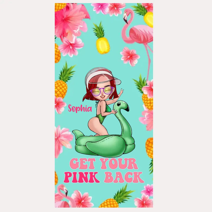 Custom Personalized Bikini Girl Phone Case - Gift Idea For Girl - Get Your Pink Back - Cases For iPhone/Samsung