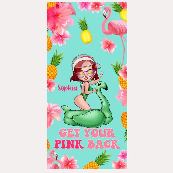 Custom Personalized Bikini Girl Phone Case - Gift Idea For Girl - Get Your Pink Back - Cases For iPhone/Samsung