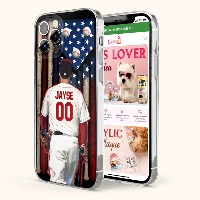 Custom Personalized Baseball Phone Case - Best Gift Idea For Baseball Lovers