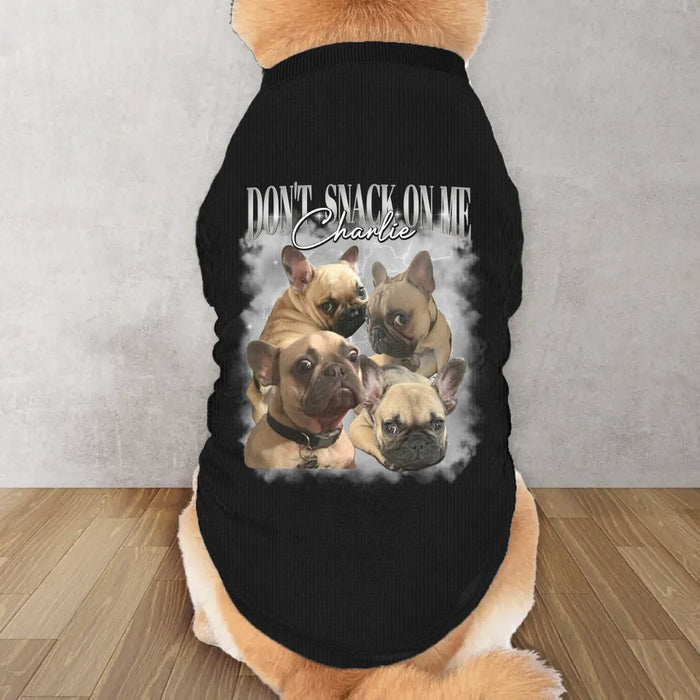 Custom Personalized Pet Vintage AOP Big Dog's Tank Top - Upload Photo - Gift Idea For Your Dog/ Cat - Don't Sack On Me