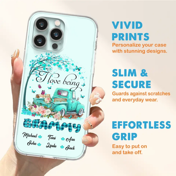 Custom Personalized Phone Case - I Love Being Grandma - R5OIKQ